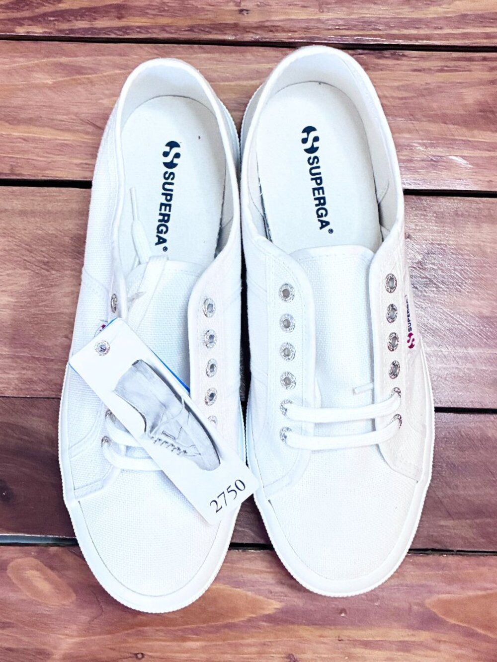 NWT Superga 2750 Cotu Classic Sneakers - White -  Size US12 / EU46